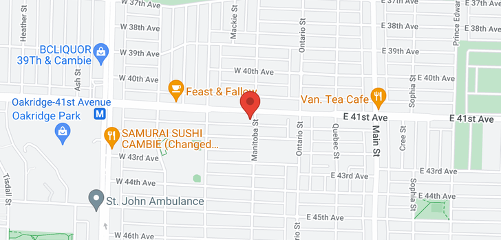 map of 104 W 41ST AVENUE